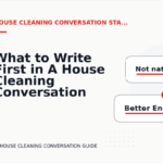 What to Write First in A House Cleaning Conversation