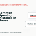 Common Opening Mistakes in House Cleaning Conversations