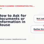 How to Ask for Documents or Information in House Cleaning Conversation English