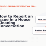How to Report an Issue in a House Cleaning Conversation