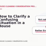 How to Clarify a Confusing Situation in a House Cleaning Conversation