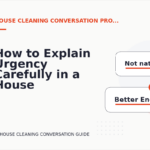 How to Explain Urgency Carefully in a House Cleaning Conversation