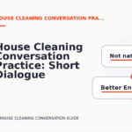 House Cleaning Conversation Practice: Short Dialogue Examples