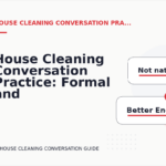 House Cleaning Conversation Practice: Formal and Friendly Versions
