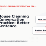 House Cleaning Conversation Practice: Better Sentence Choices