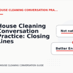 House Cleaning Conversation Practice: Closing Lines and Follow-Ups
